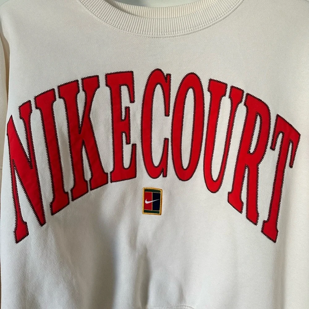 Nike Court Women's Phoenix Fleece Oversized Crewneck Tennis Sweatshirt - Picture 4 of 6
